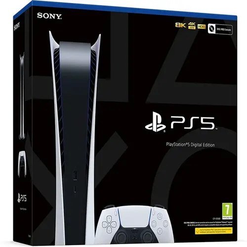 مجموعه کنسول بازی سونی مدل PlayStation 5 Digital ظرفیت 825 گیگابایت به همراه دو دسته اضافه و پایه شارژر (11)